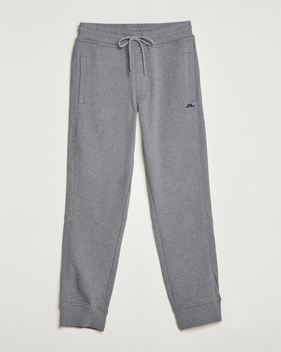 Men | Trousers | J.Lindeberg | Cal Sweat Pant Grey Melange