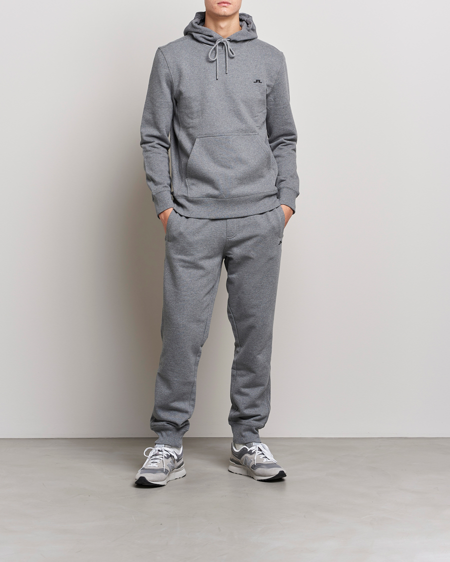 Men | Trousers | J.Lindeberg | Cal Sweat Pant Grey Melange