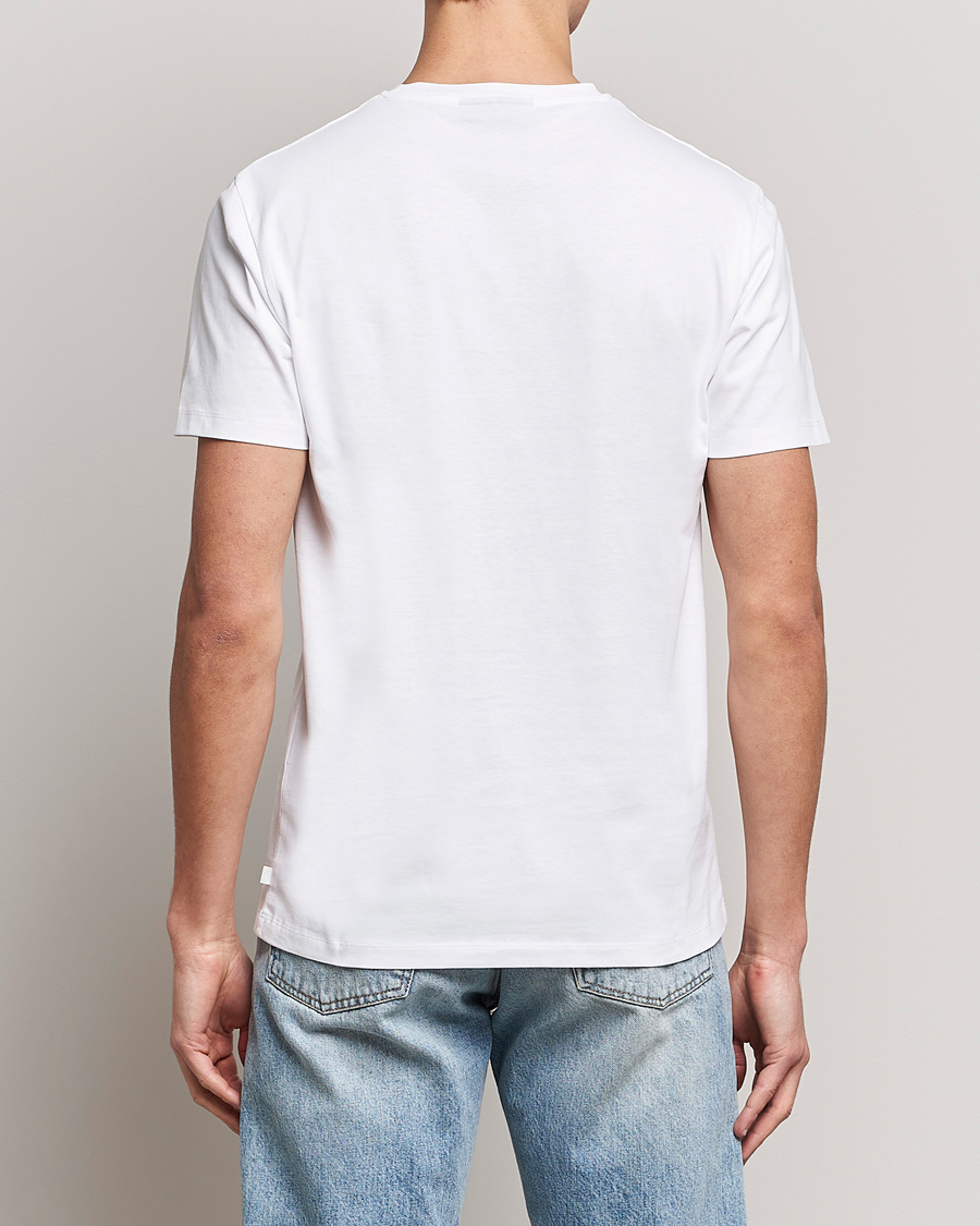 Men | T-Shirts | J.Lindeberg | Sid Cotton Crew Neck Tee White