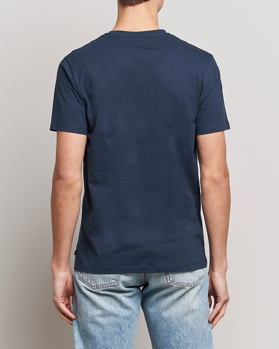 Men | T-Shirts | J.Lindeberg | Sid Cotton Crew Neck Tee Navy