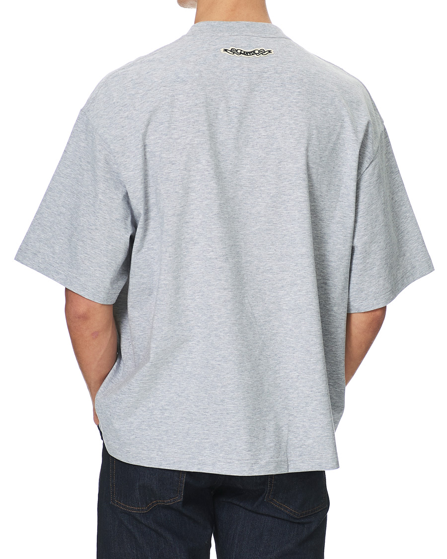 Men | T-Shirts | Lanvin | Oversize Printed T-Shirt Light Grey