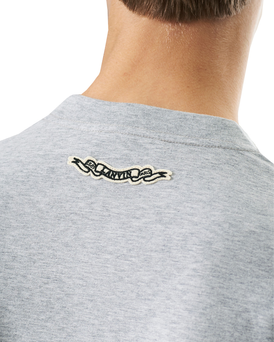 Men | T-Shirts | Lanvin | Oversize Printed T-Shirt Light Grey