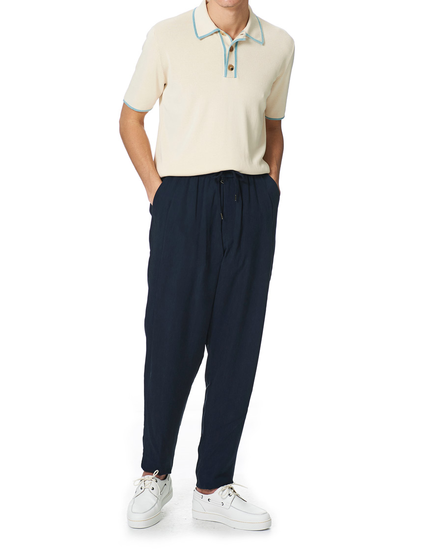 Men | Polo Shirts | Lanvin | Knitted Short Sleeve Polo Ecru