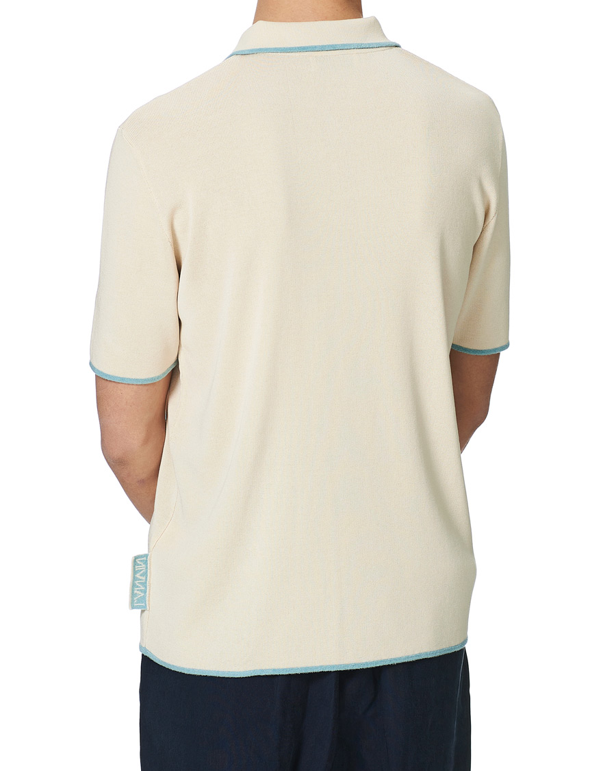 Men | Polo Shirts | Lanvin | Knitted Short Sleeve Polo Ecru