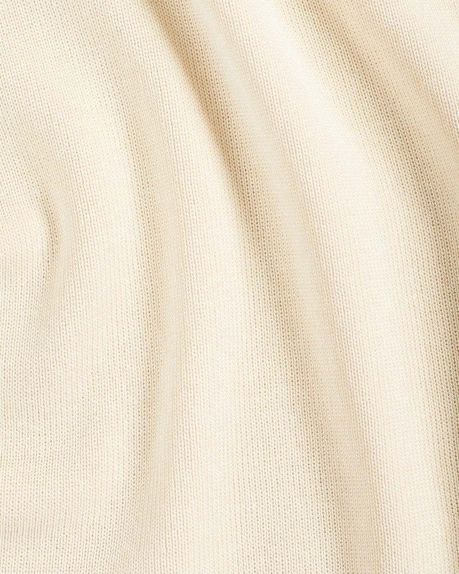 Men | Polo Shirts | Lanvin | Knitted Short Sleeve Polo Ecru