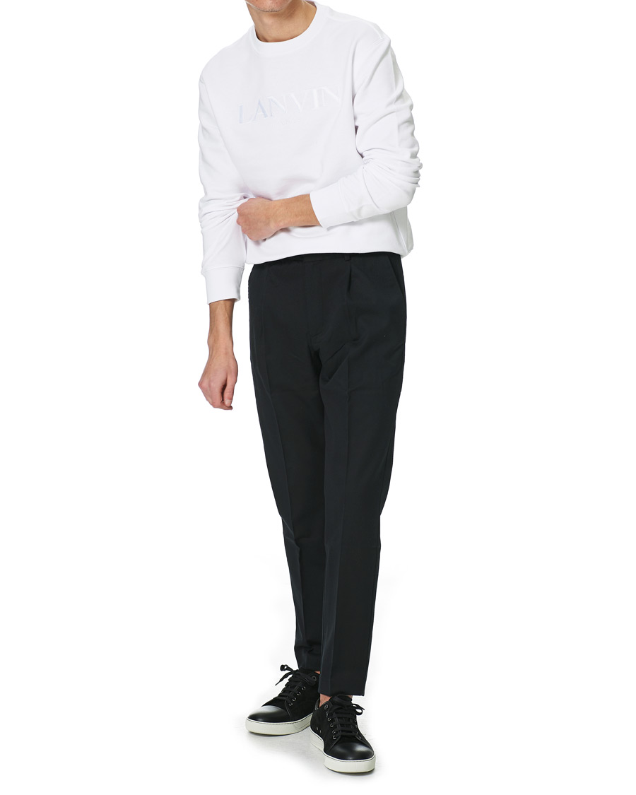 Men | Sweaters & Knitwear | Lanvin | Embroidered Logo Sweatshirt White