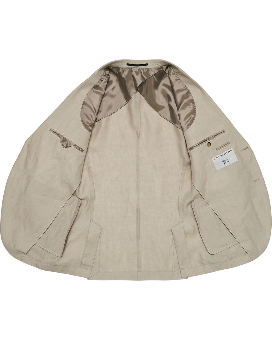 Men | Blazers | Tiger of Sweden | Jamonte Linen Blazer Dove Grey