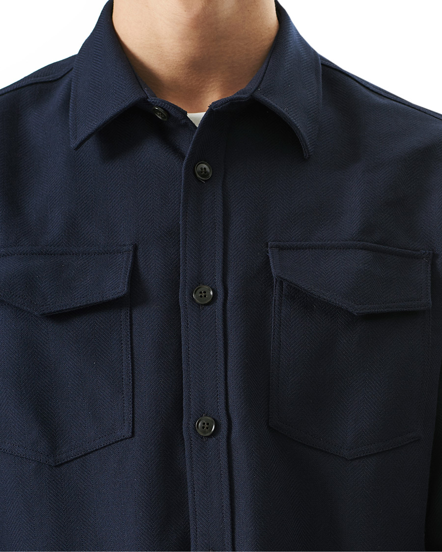 Men | Shirts | Tiger of Sweden | Arnou Overshirt Light Ink
