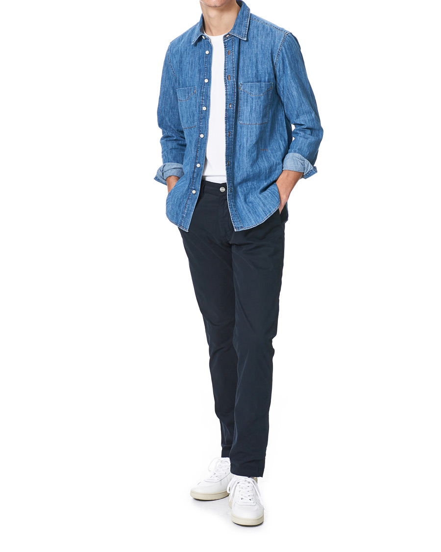 Men | Shirts | Tiger of Sweden | Benjad Denim Shirt Light Blue