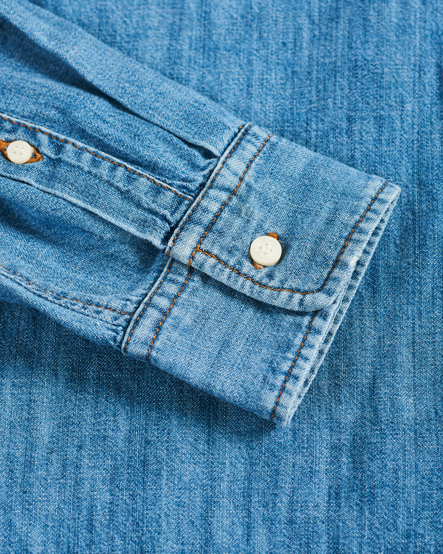 Men | Shirts | Tiger of Sweden | Benjad Denim Shirt Light Blue