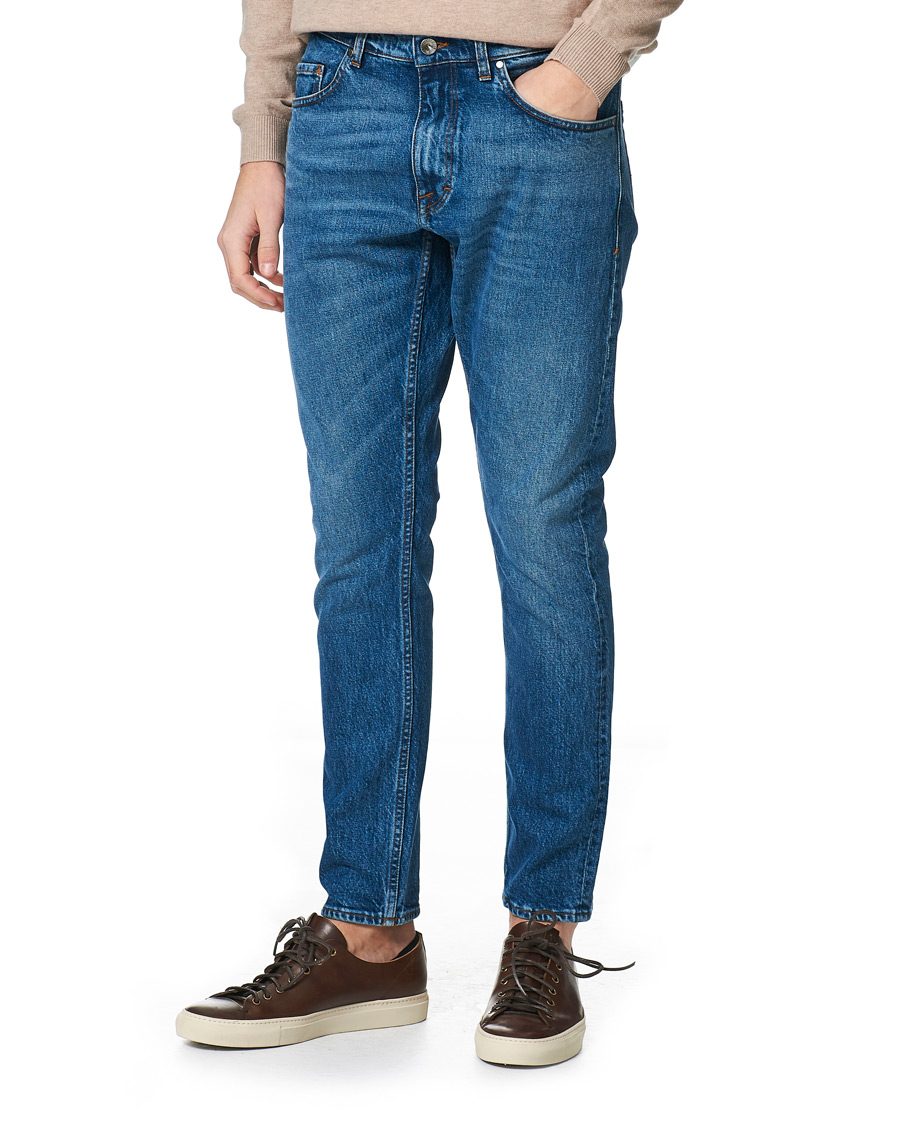 Men | Jeans | Tiger of Sweden | Pistolero Stretch Cotton Jeans Royal Blue