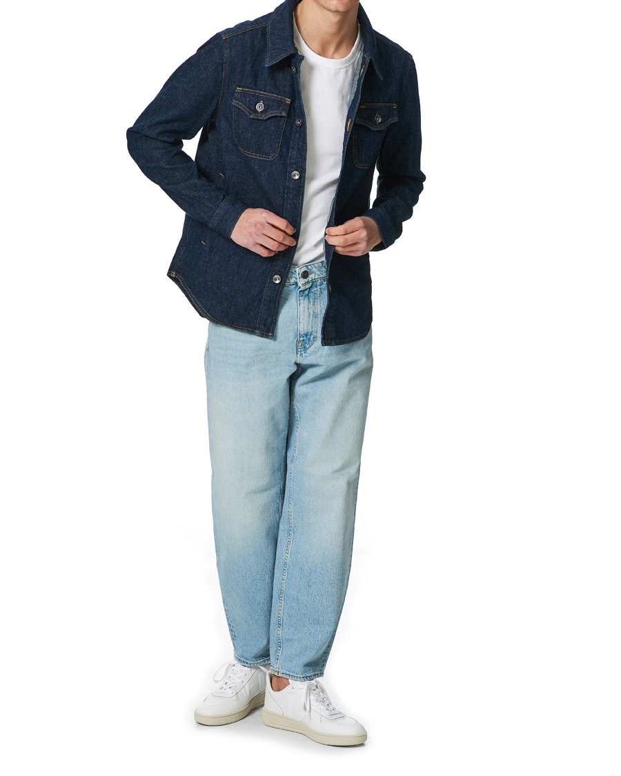 Men | Coats & Jackets | Tiger of Sweden | Get Organic Cotton Denim Jacket Midnight Blue