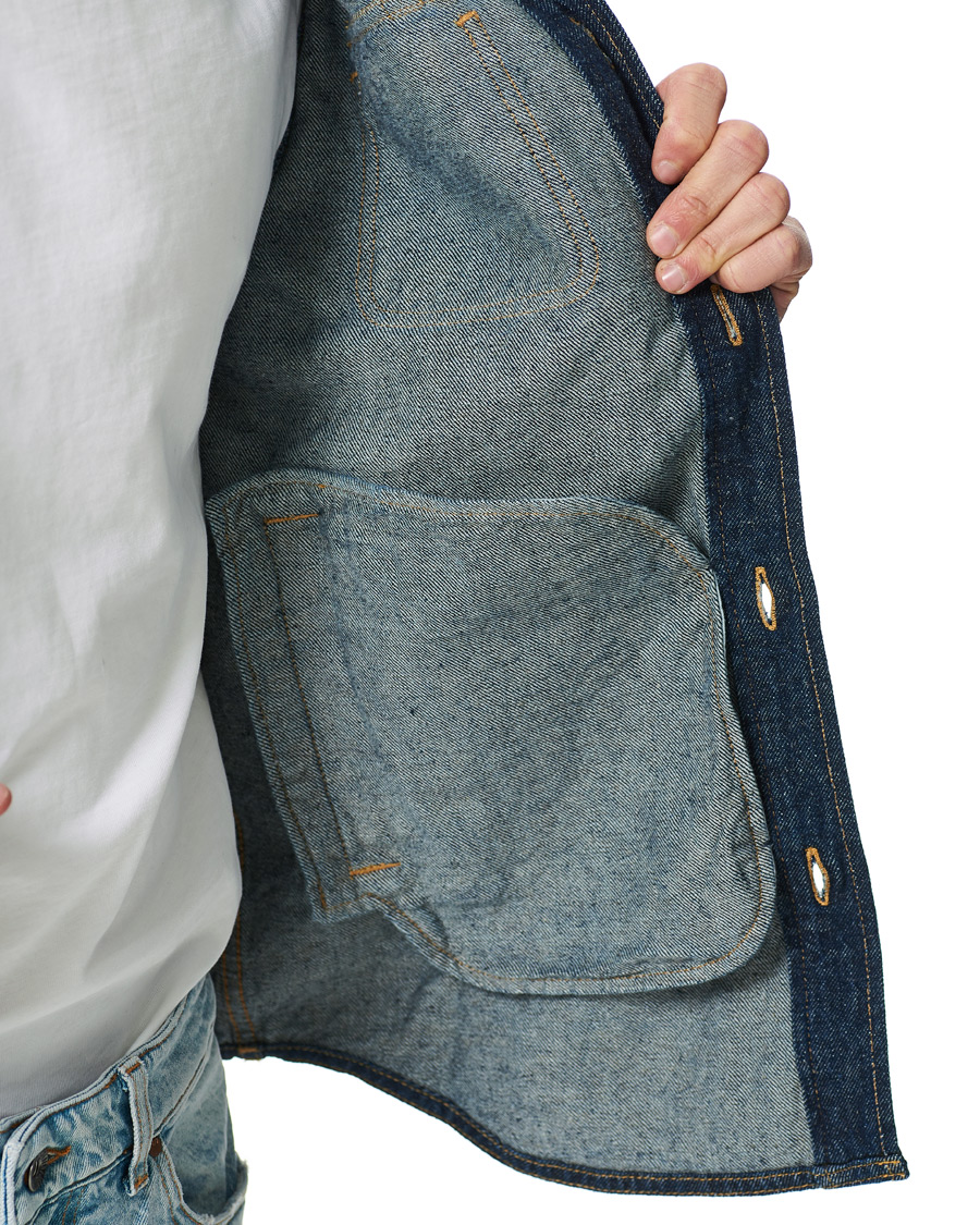 Men | Coats & Jackets | Tiger of Sweden | Get Organic Cotton Denim Jacket Midnight Blue