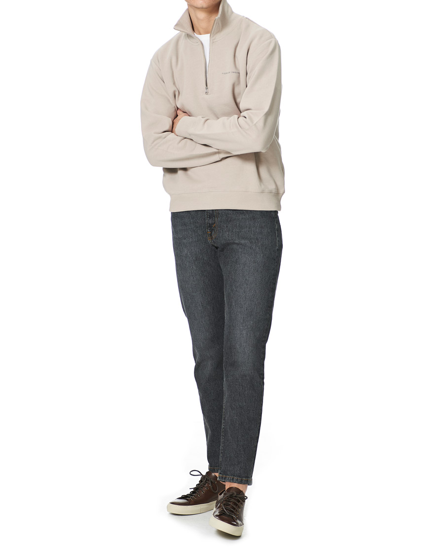 Men | Sweaters & Knitwear | Tiger of Sweden | Marlon Half Zip Sweater Dove Grey