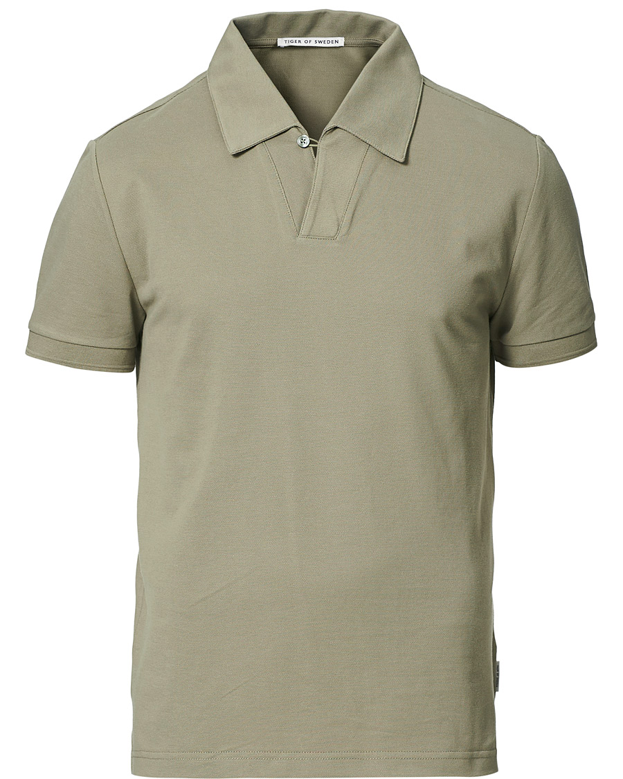 Men | Polo Shirts | Tiger of Sweden | Aderico Polo Light Khaki
