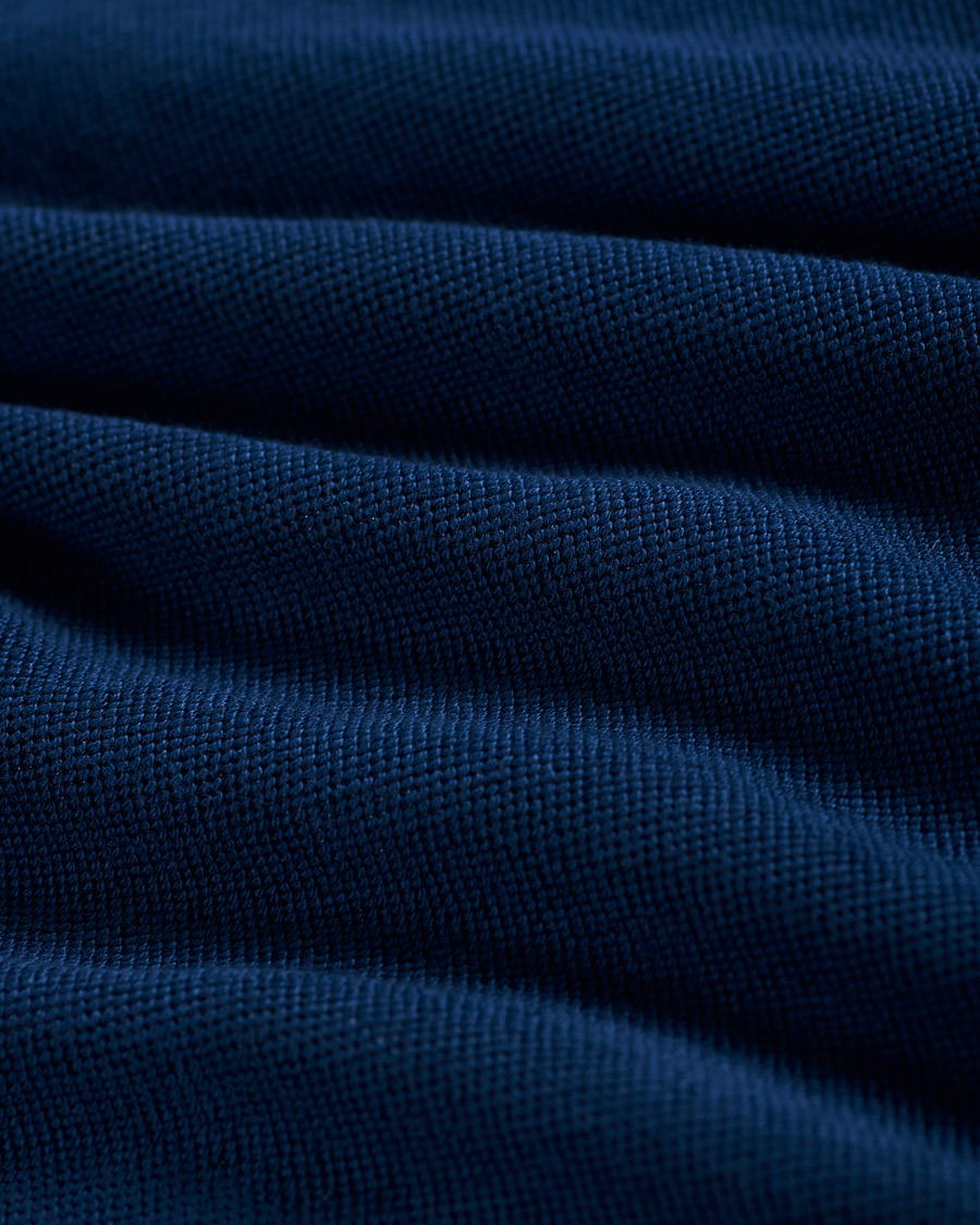 Men | Sweaters & Knitwear | Massimo Alba | Japanese Terry Long Sleeve Polo Navy