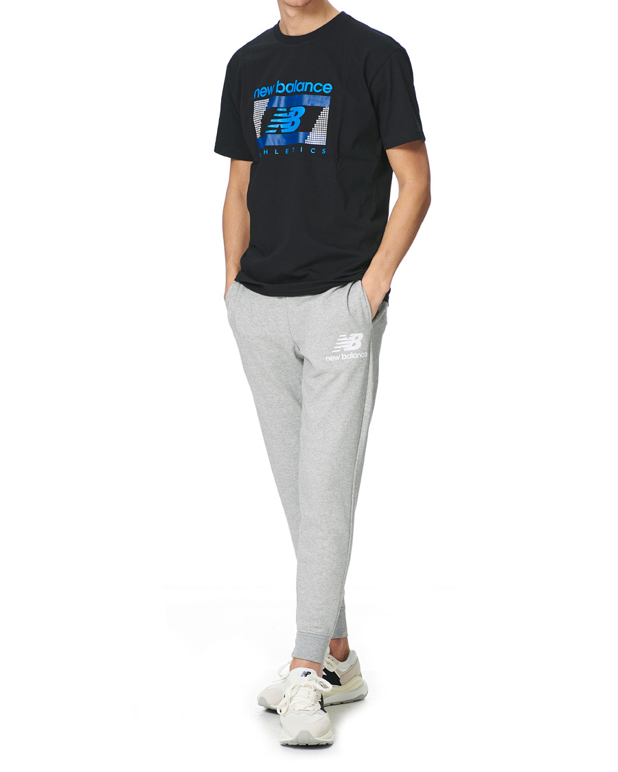 Men | Trousers | New Balance | NB Essentials Stacked Logo Sweatpant Athletic Grey