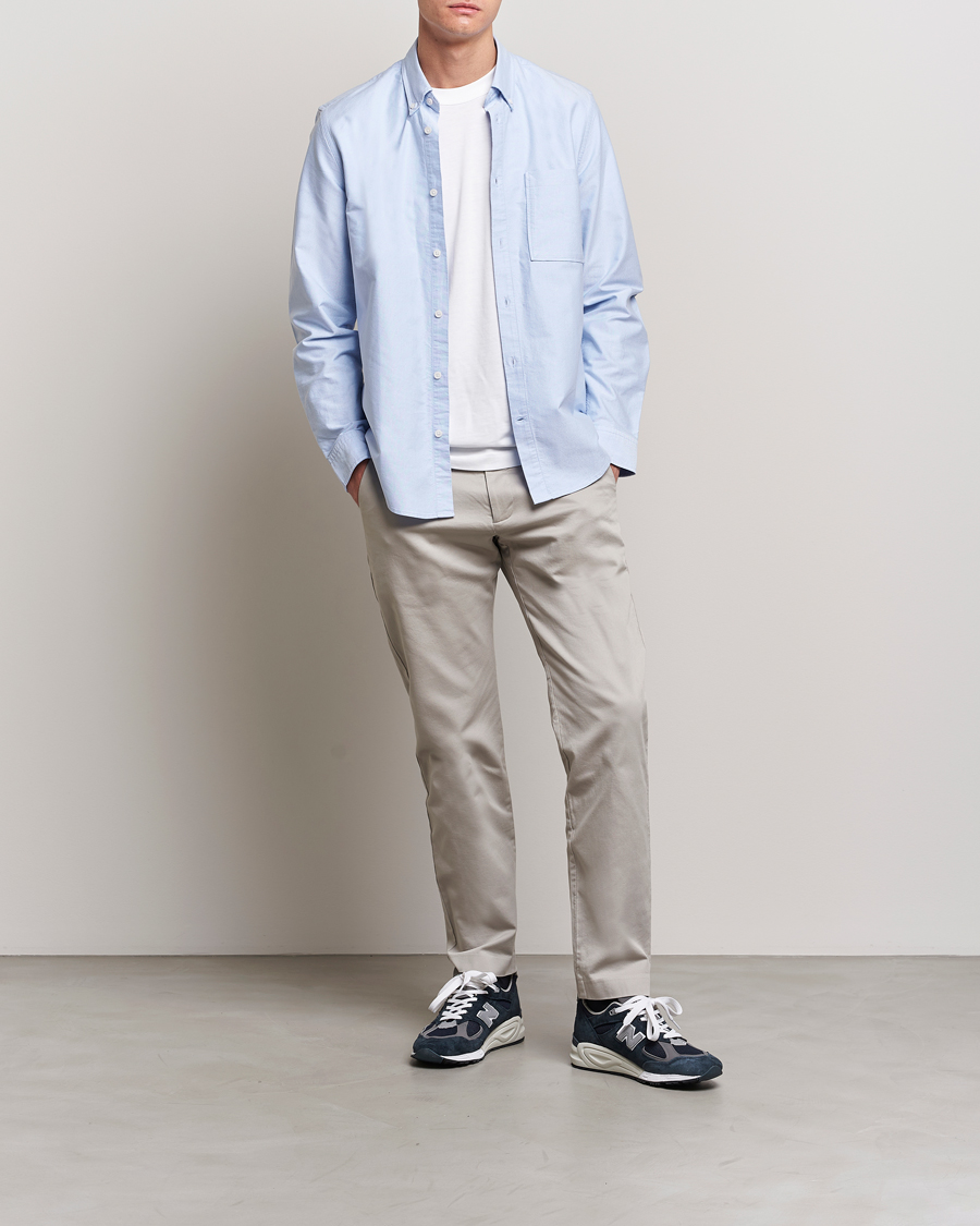 Men | Trousers | NN07 | Theo Regular Fit Stretch Chinos Light Grey