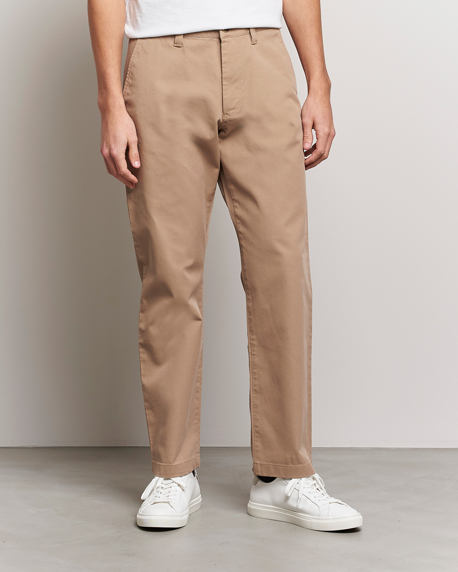 Men | Trousers | NN07 | Alex Straight Fit Cotton Chinos Khaki