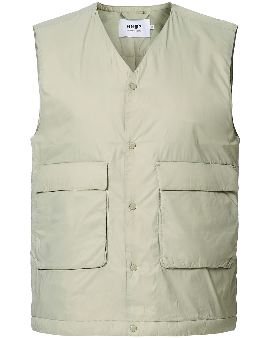 Men | Coats & Jackets | NN07 | Barney Vest Oil Green