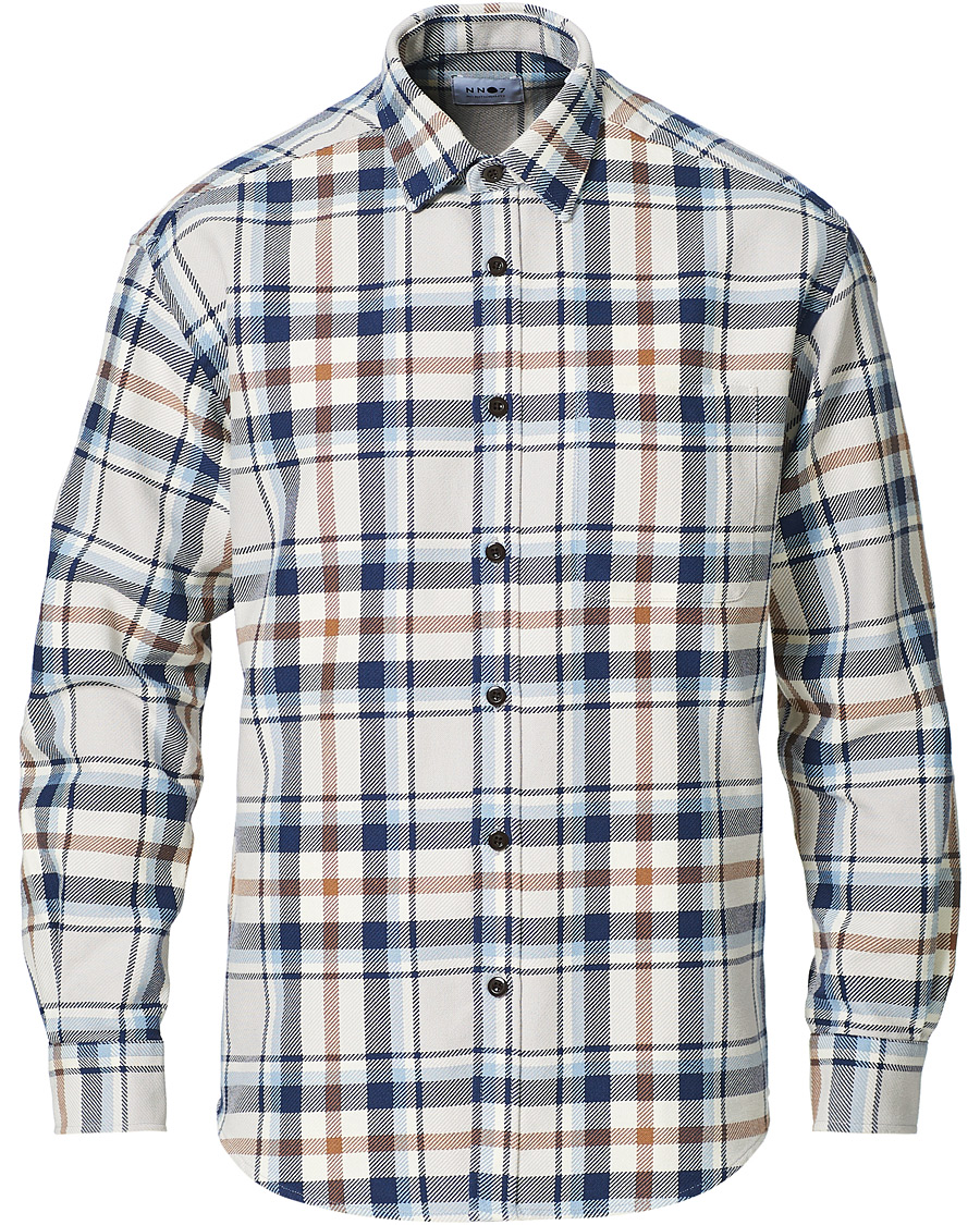 Men | Shirts | NN07 | Deon Overshirt Blue Check