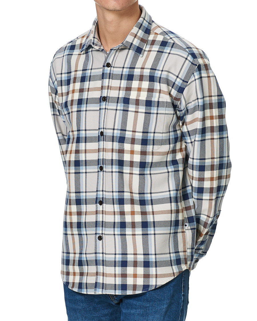 Men | Shirts | NN07 | Deon Overshirt Blue Check