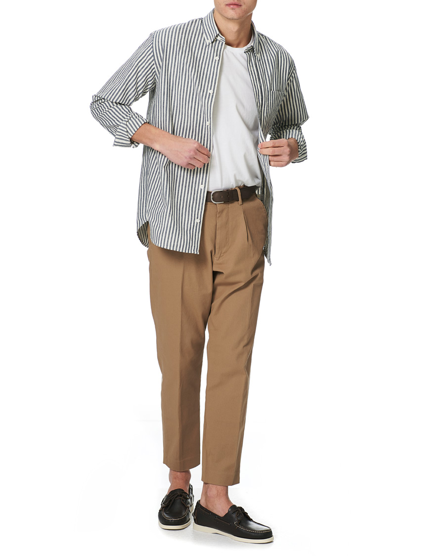 Men | Shirts | NN07 | Levon Button Down Seersucker Shirt Blue/White