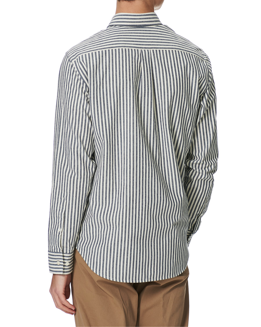Men | Shirts | NN07 | Levon Button Down Seersucker Shirt Blue/White