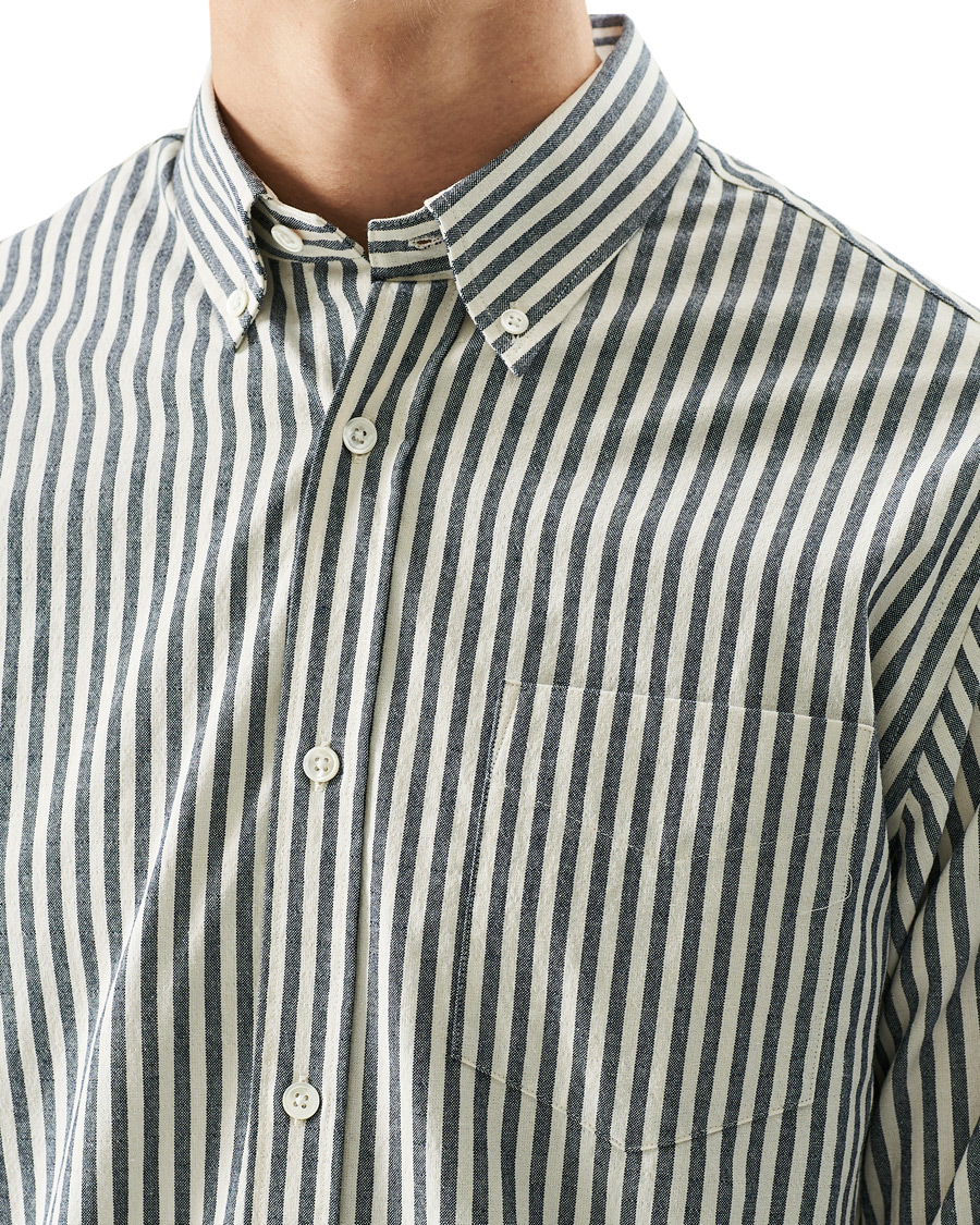 Men | Shirts | NN07 | Levon Button Down Seersucker Shirt Blue/White