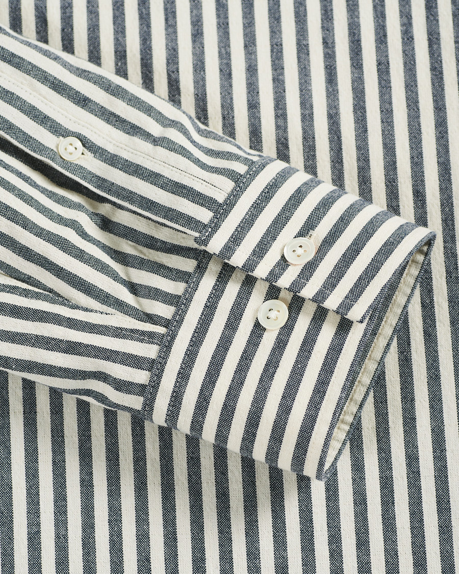 Men | Shirts | NN07 | Levon Button Down Seersucker Shirt Blue/White