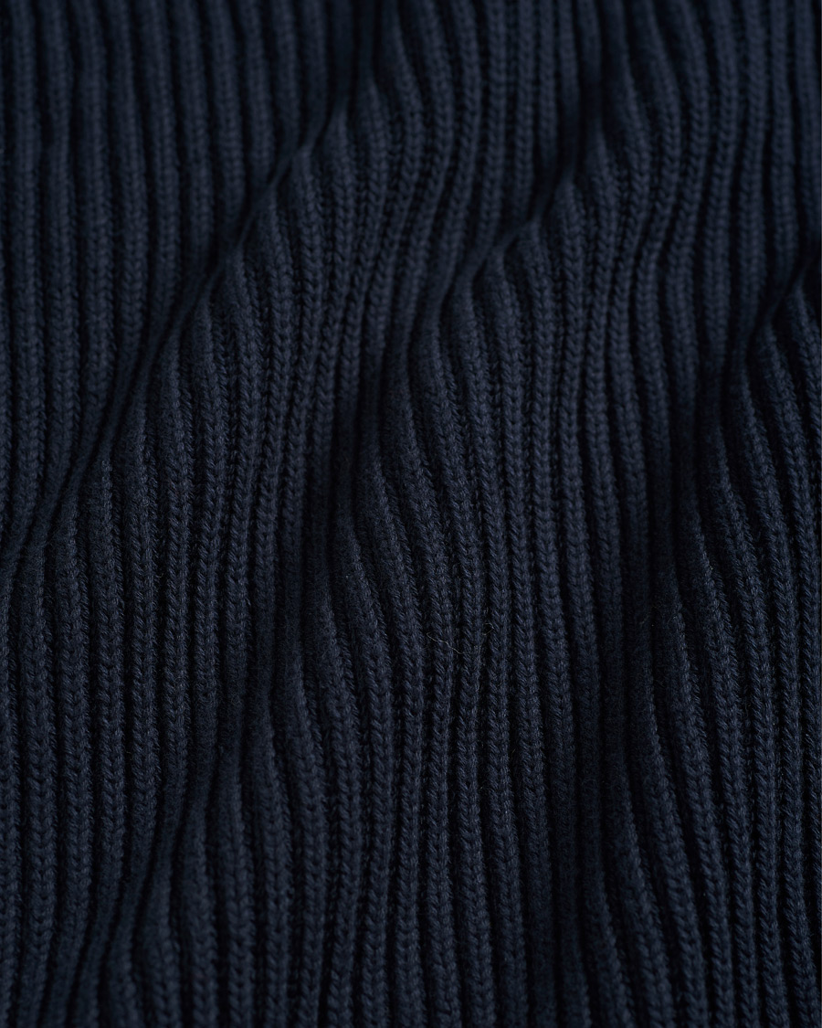 Men | Sweaters & Knitwear | Nudie Jeans | Frank Chunky Rib Sweater Navy