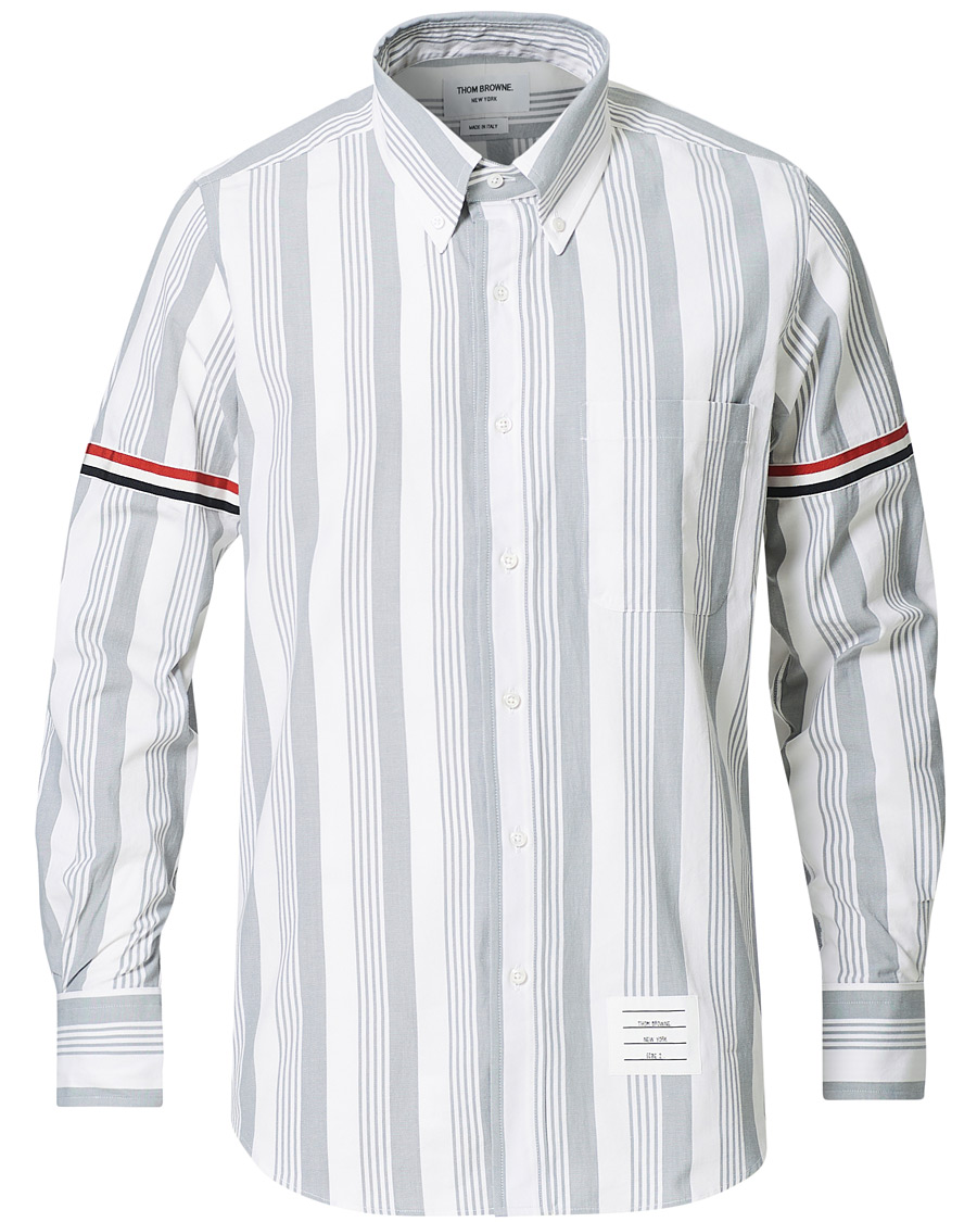 Men | Shirts | Thom Browne | Striped Shirt White/Grey