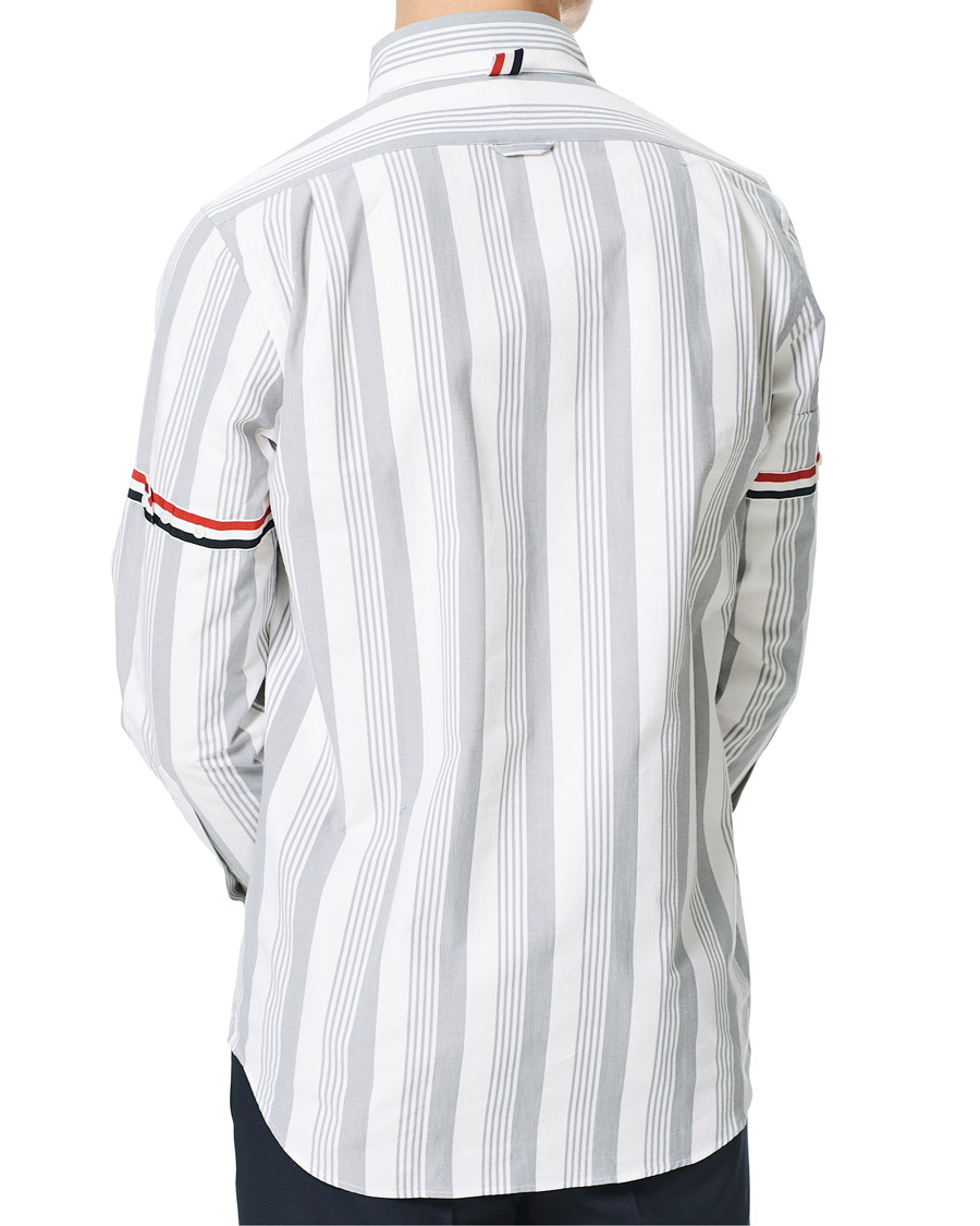 Men | Shirts | Thom Browne | Striped Shirt White/Grey