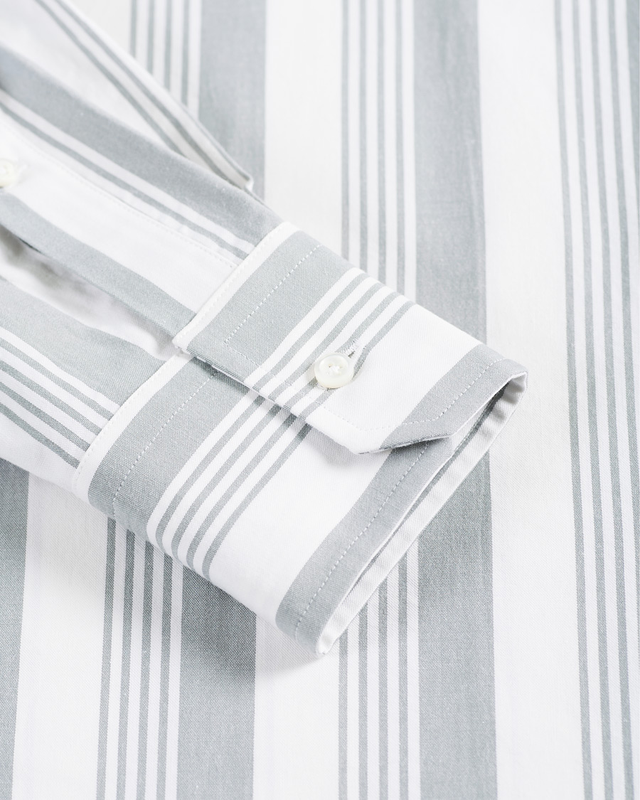 Men | Shirts | Thom Browne | Striped Shirt White/Grey