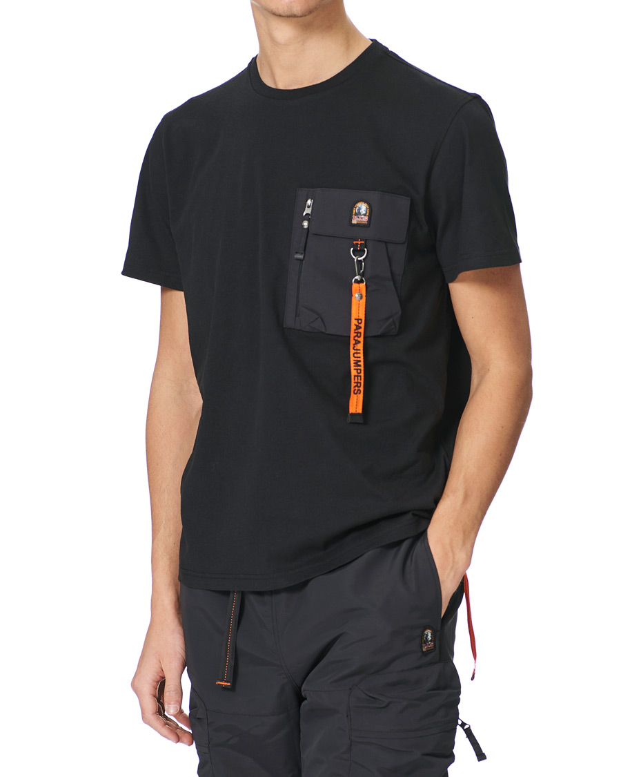 Men | T-Shirts | Parajumpers | Mojave Pocket Crew Neck Tee Black