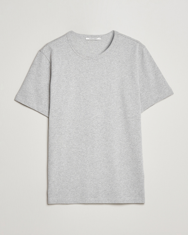 Men | T-Shirts | A Day's March | Heavyweight T-Shirt Grey Melange