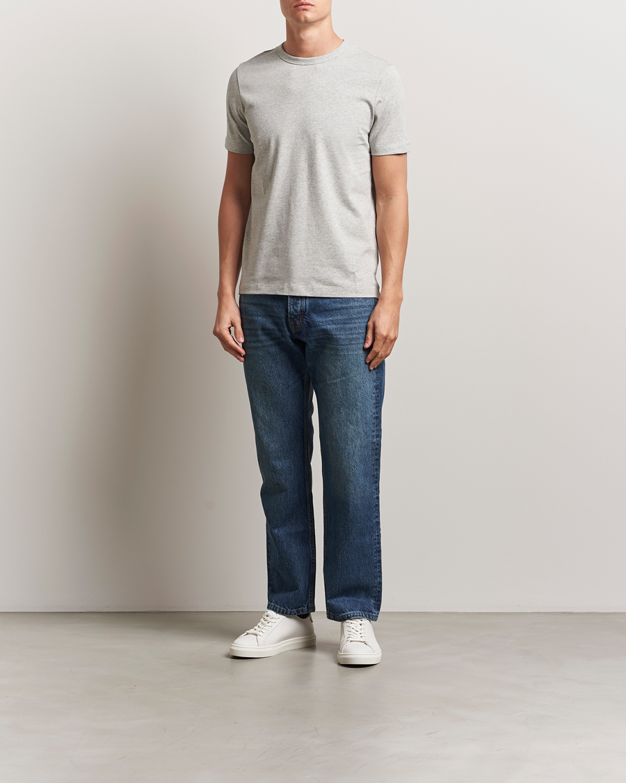 Men | T-Shirts | A Day's March | Heavyweight T-Shirt Grey Melange