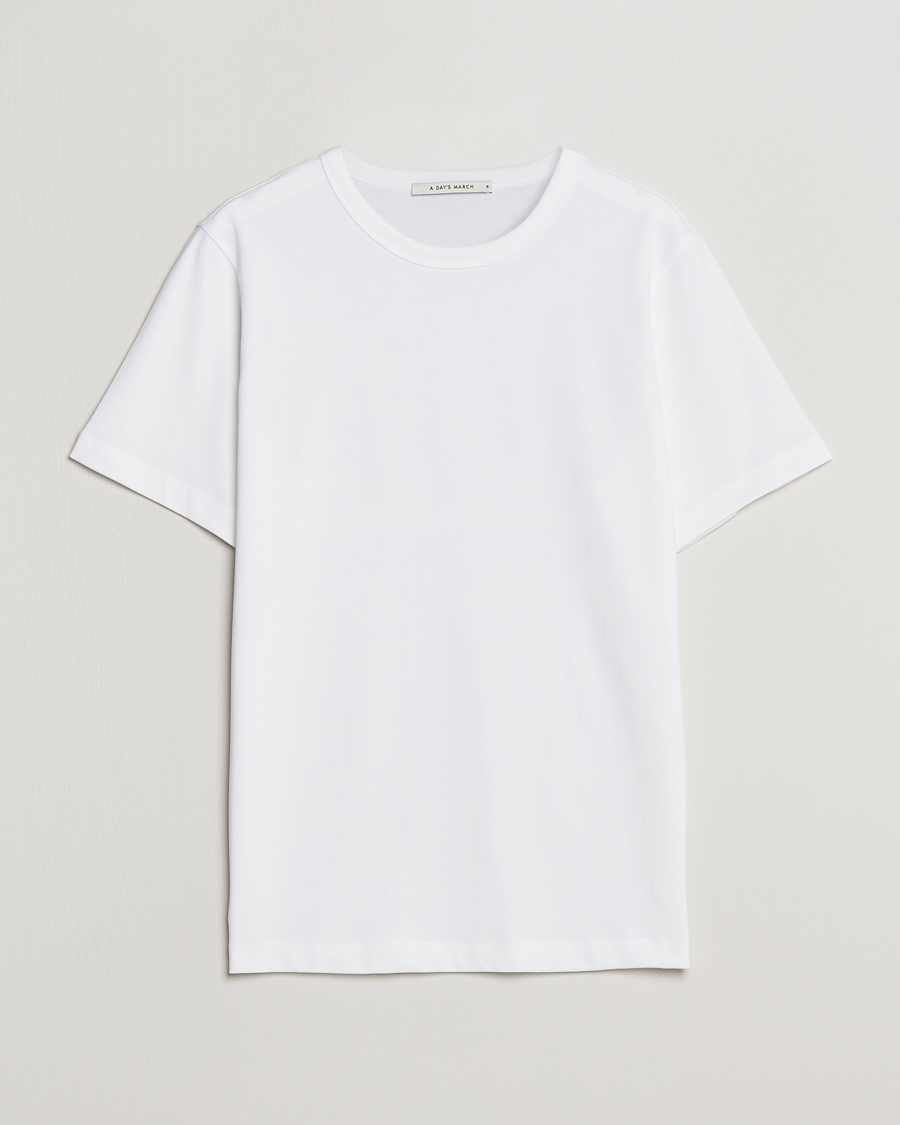 Men | T-Shirts | A Day's March | Heavyweight T-Shirt White