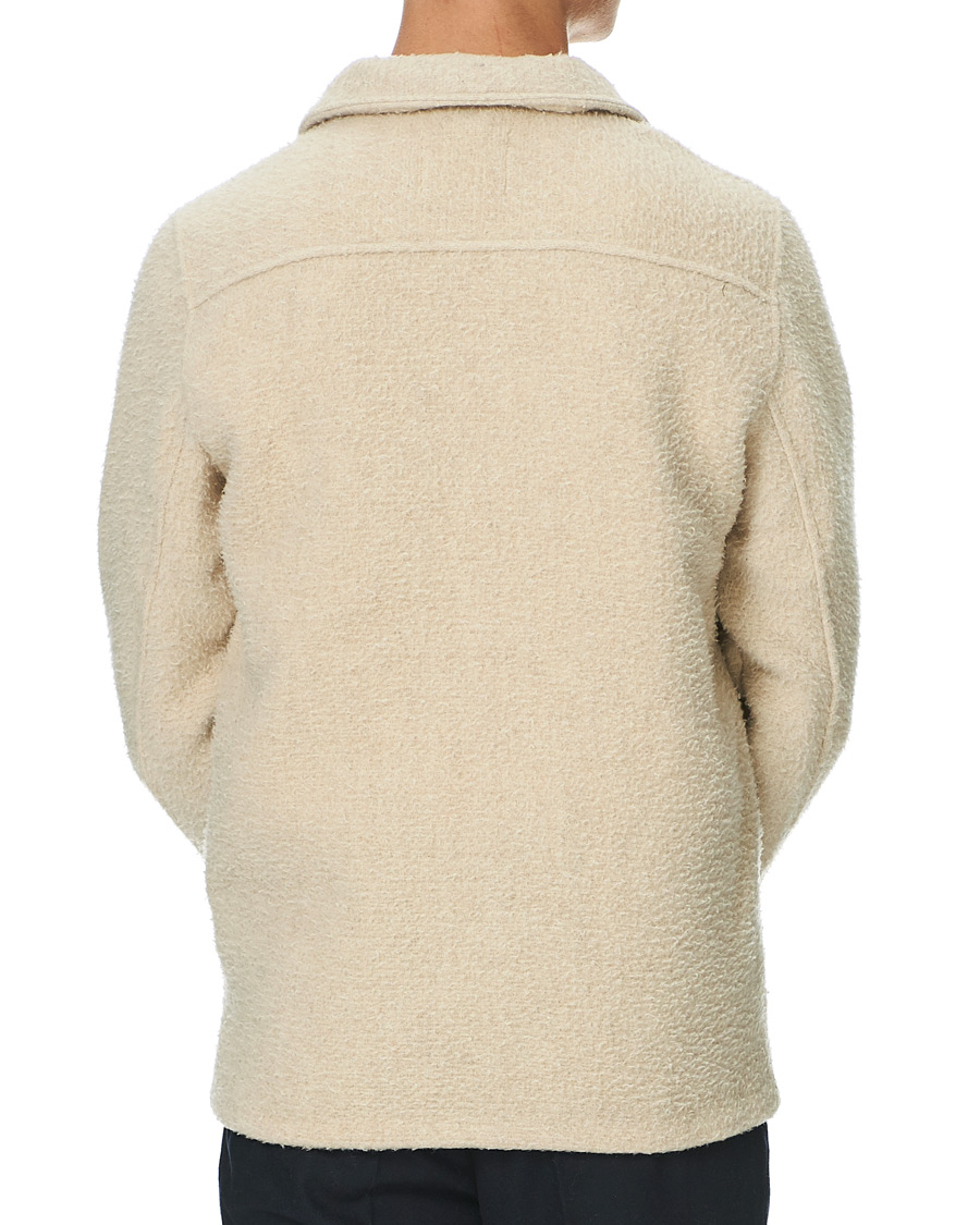 Men | Shirts | A Day's March | Rugged Wool Overshirt Ecru