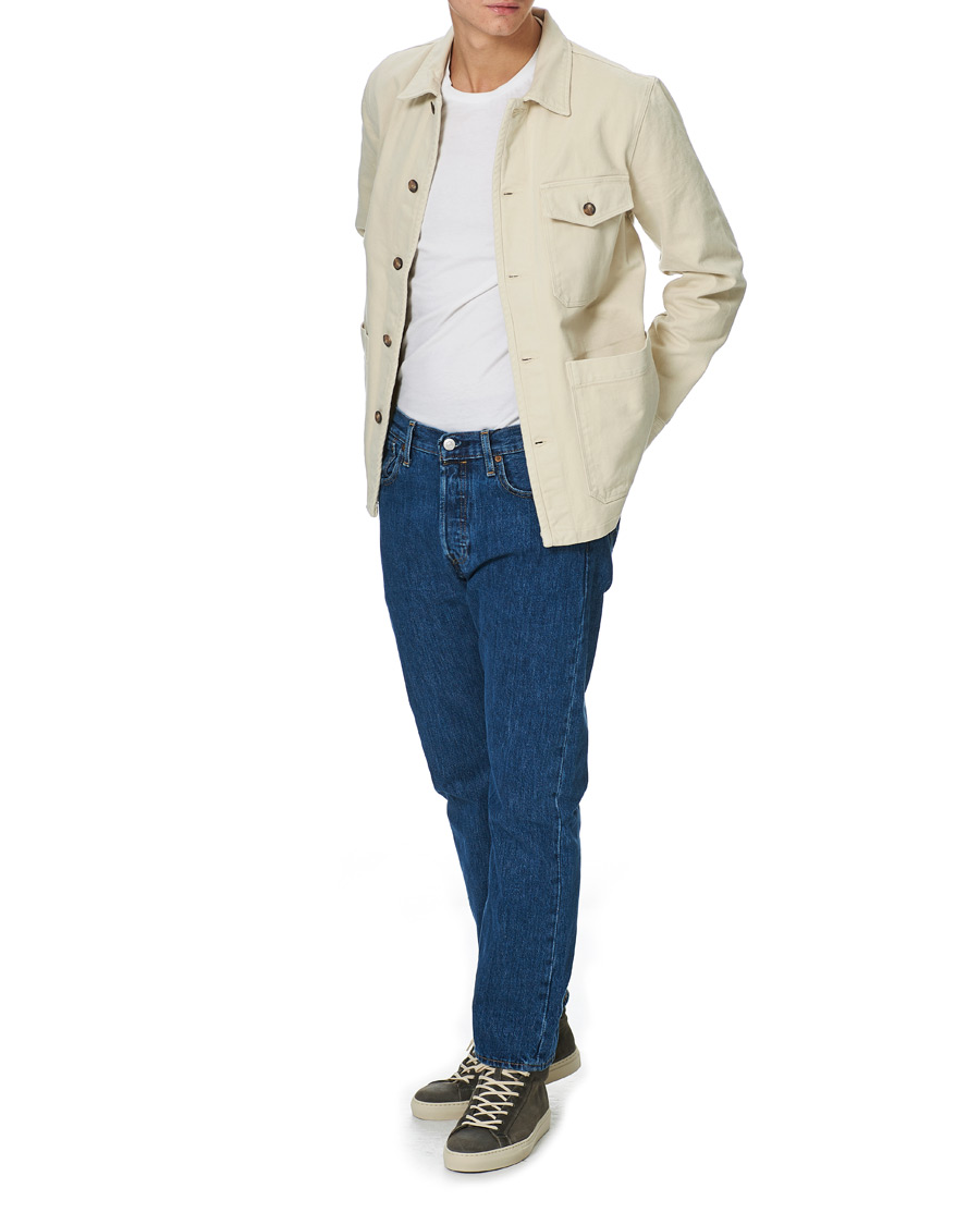 Men | Shirts | A Day's March | Sturdy Twill Patch Pocket Overshirt Desert