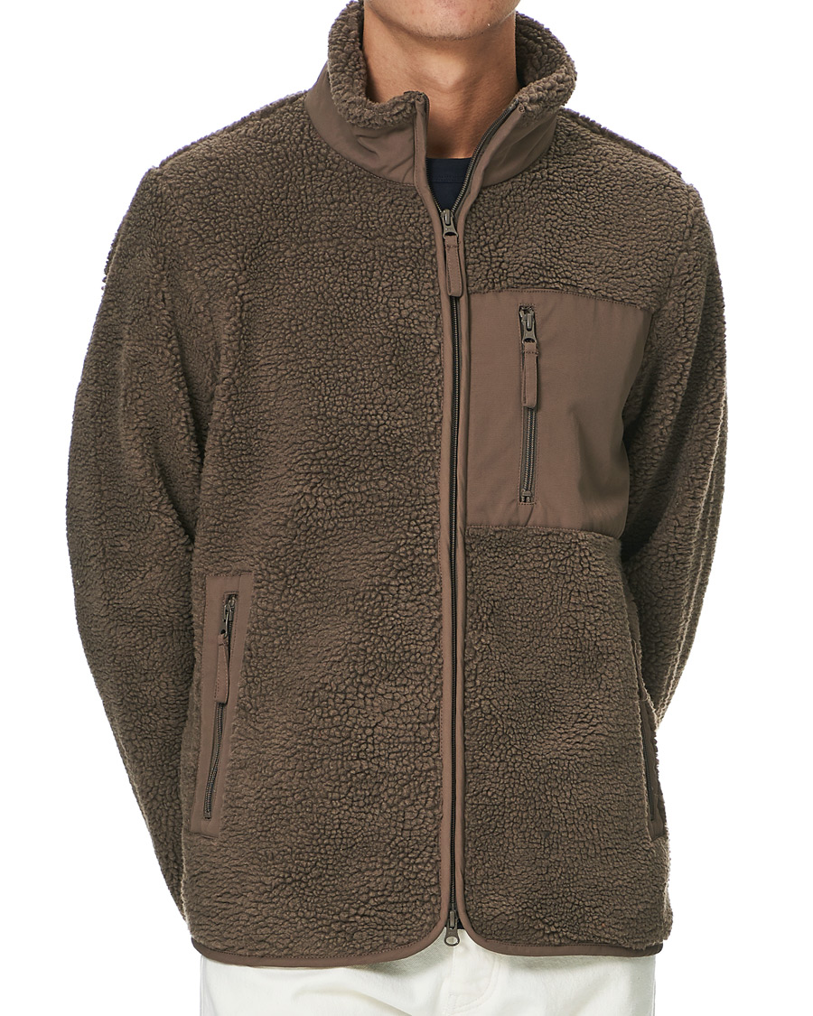 Men | Sweaters & Knitwear | A Day's March | Granån Recycled Fleece Jacket Mole