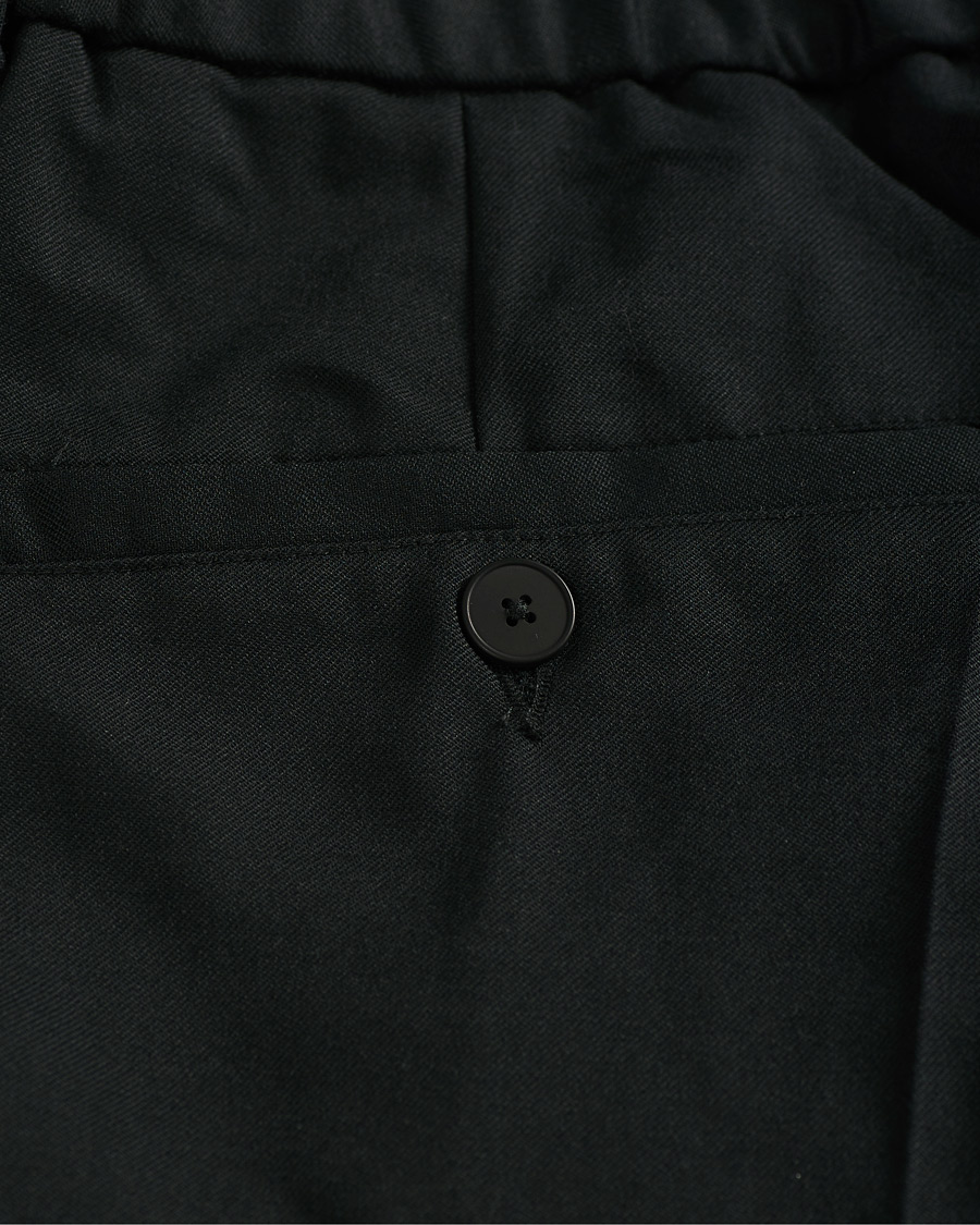 Men | Trousers | A Day's March | Smart Trousers Wool Twill Black