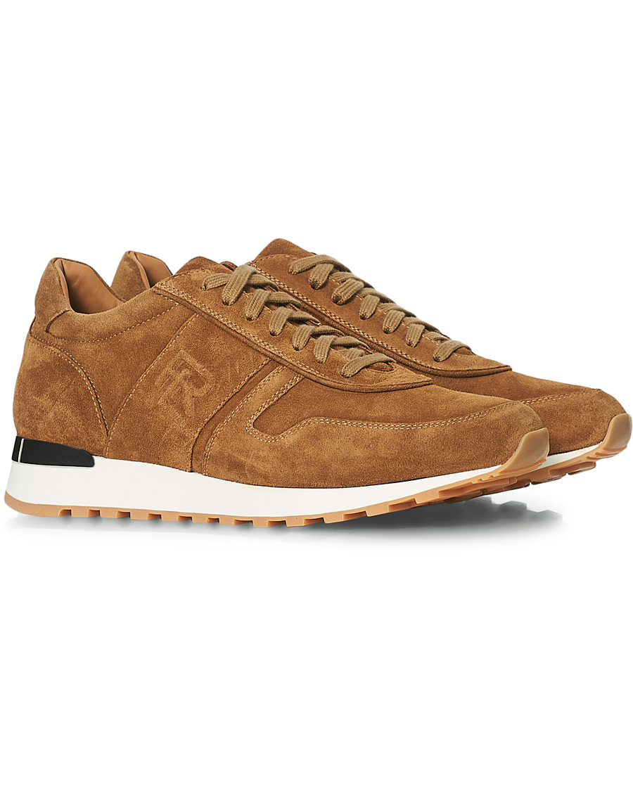Men | Ralph Lauren Purple Label Ethan Running Sneakers Brown Suede | Ralph Lauren Purple Label | Ethan Running Sneakers Brown Suede