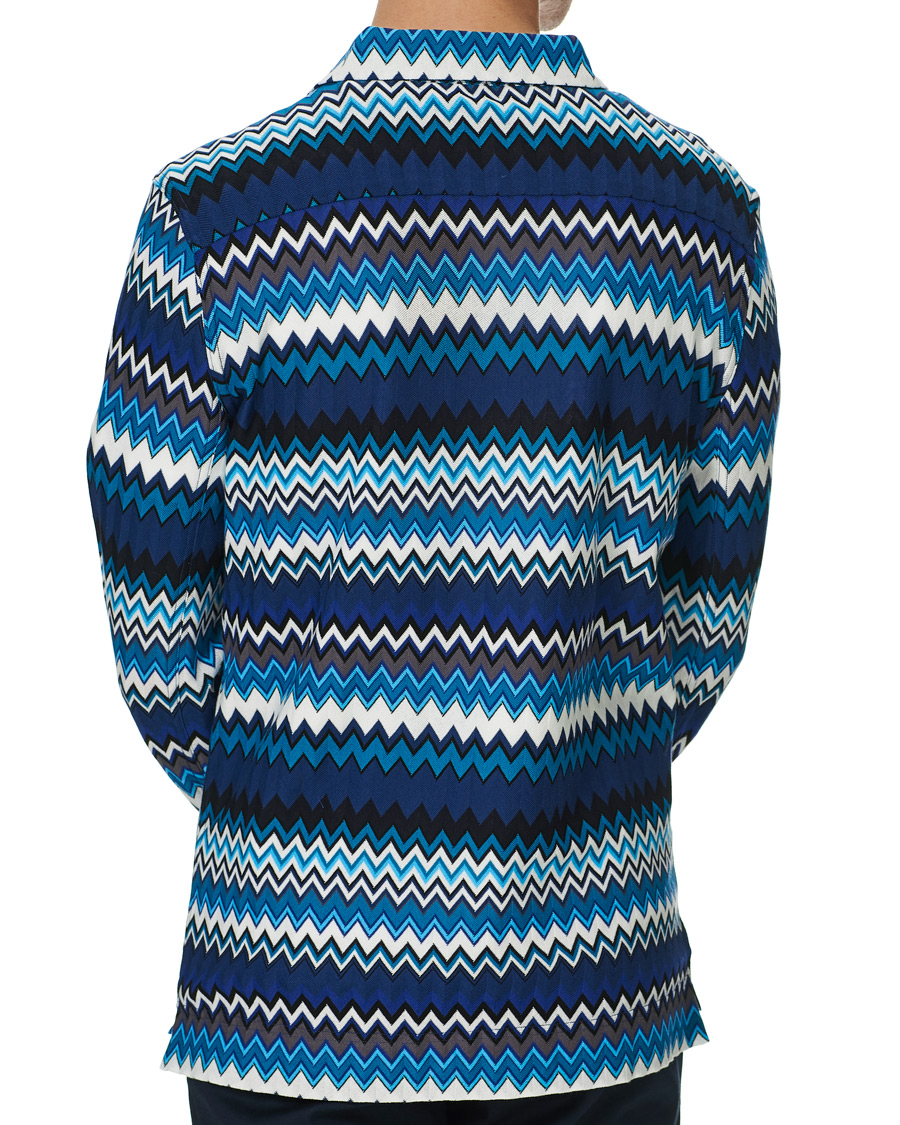Men | Shirts | Missoni | Zig Zag Print Shirt Navy