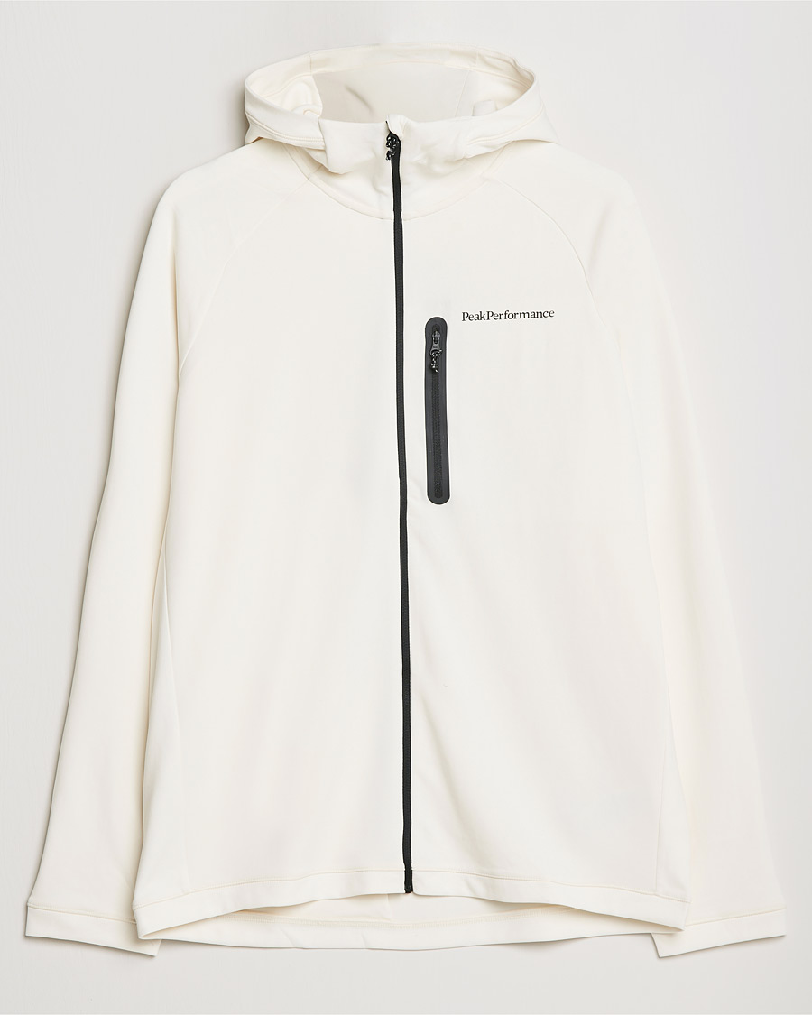 Men | Sweaters & Knitwear | Peak Performance | A2B Superlight Zip Hood Vintage White