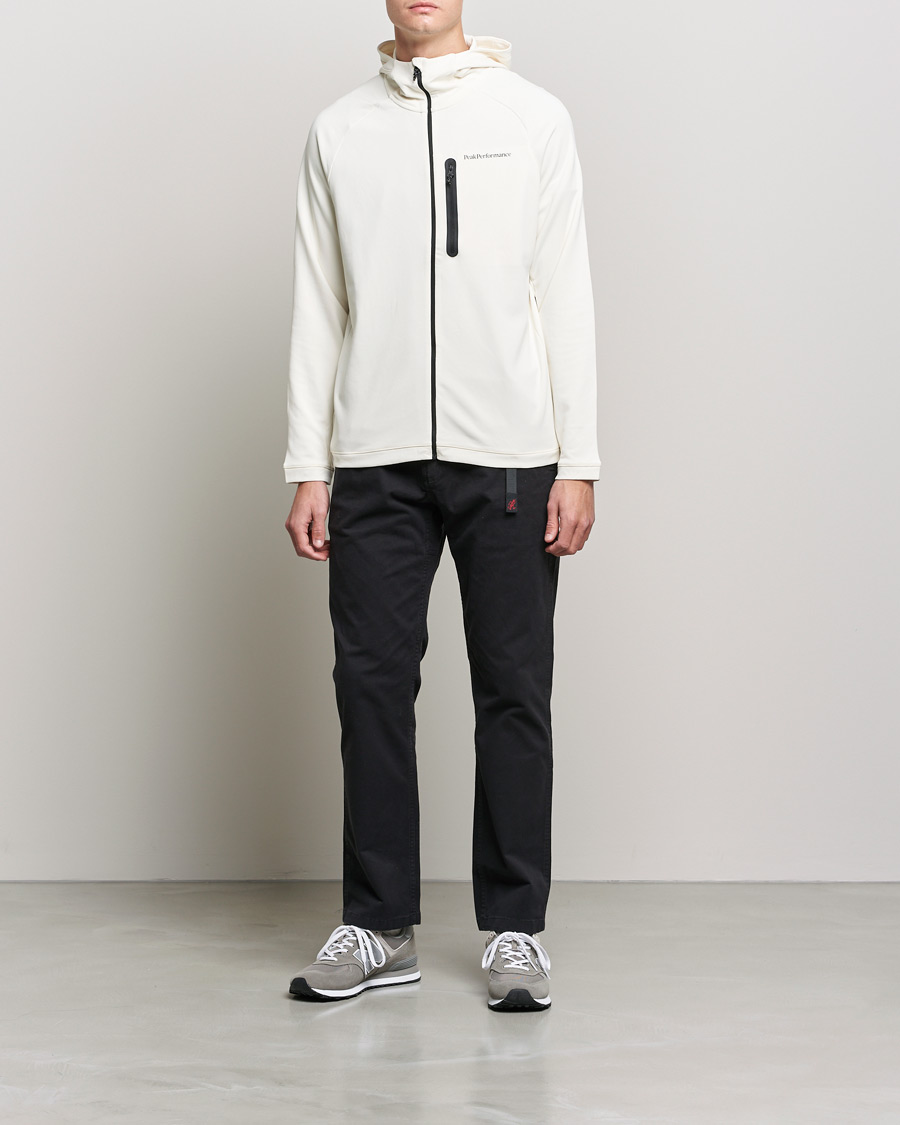 Men | Sweaters & Knitwear | Peak Performance | A2B Superlight Zip Hood Vintage White
