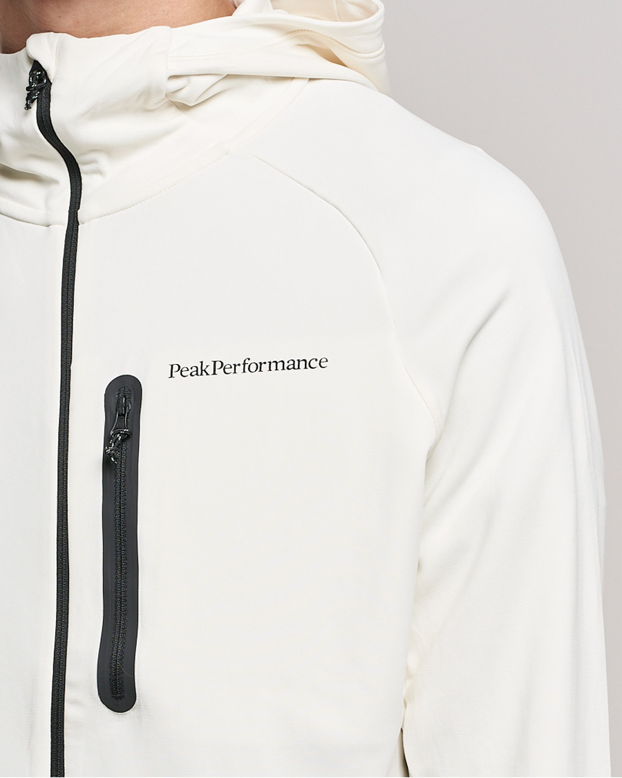Men | Sweaters & Knitwear | Peak Performance | A2B Superlight Zip Hood Vintage White