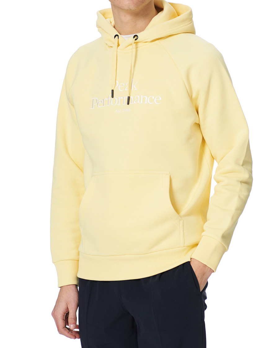 Men | Sweaters & Knitwear | Peak Performance | Original Logo Hoodie Butter