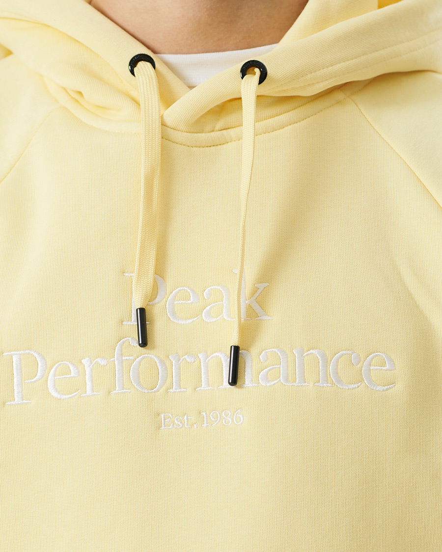 Men | Sweaters & Knitwear | Peak Performance | Original Logo Hoodie Butter