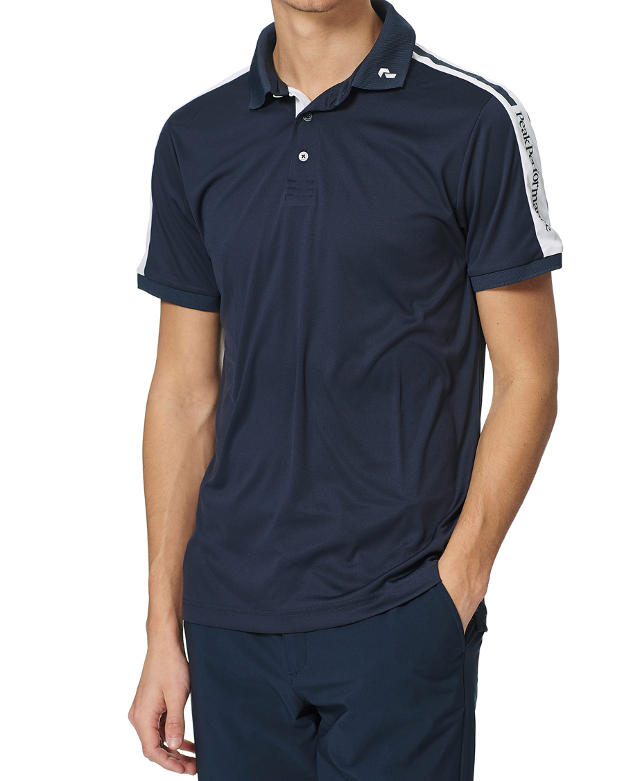 Men | Polo Shirts | Peak Performance | Player Polo Blue Shadow